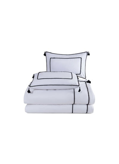 اشتري TTC Madison Hotel 3-piece Comforter Set 240x260cm - White في الامارات