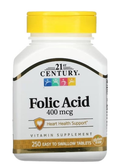 Buy Folic Acid 400 mcg 250 Easy to Swallow Tablets in Saudi Arabia