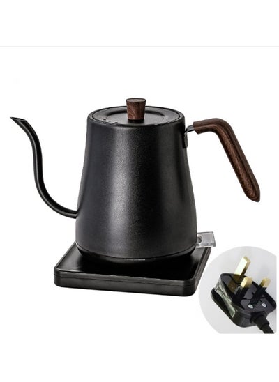 Buy Gooseneck Kettle Hand-pour Coffee Kettle 800Ml 1000W Power Stainless Steel Material Matte Black Suitable for Home Office Dormitory in Saudi Arabia