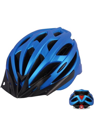 Buy Bicycle helmet, portable multifunctional protective helmet with warning lights and detachable sun visor, suitable for male and female cycling, skateboarding in Saudi Arabia