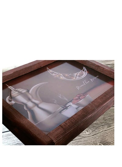 Buy Luminous wooden tray, Ramadan shapes (Figure 8) in Egypt