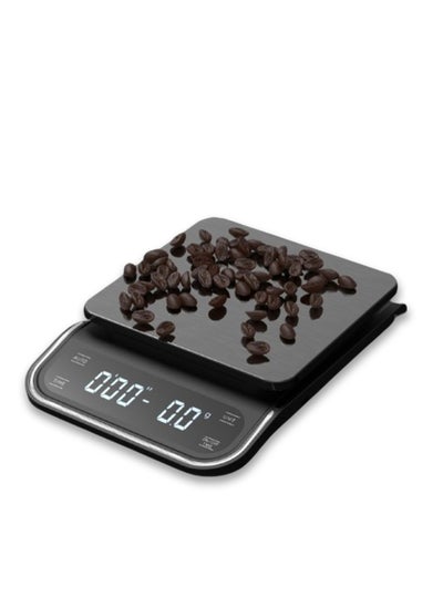 اشتري Brutelle Electric Coffee Scale V60 Scale High Precision 5000g Rechargeable LCD Display with Timer for Home Office Outdoor Travel في السعودية