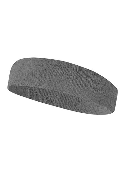 Buy Grey Unisex Headbands Cotton Terry Sweatband for Sports Yoga Fitness Exercises Moisture Wicking Sweat Absorbing Headband Exercise Moisture in Egypt