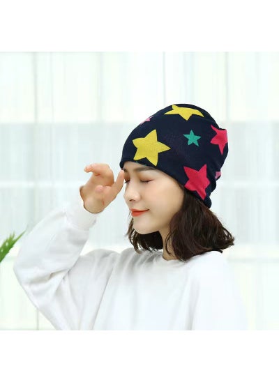 Buy New Womens Snood Scarf Convertible Twist CapYellow Red Starlight Yellow Red Starlight in Saudi Arabia