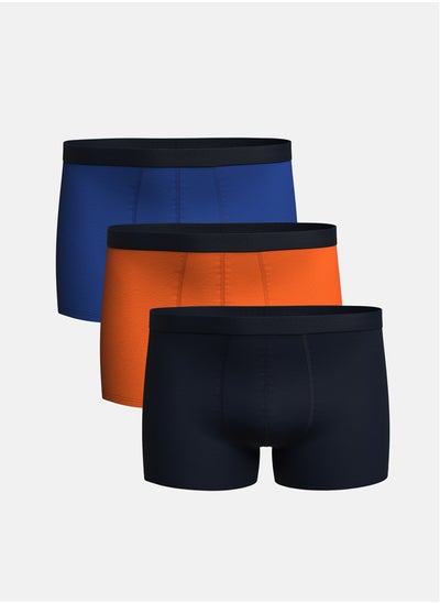 Buy Standard Fit Cotton Flexible Men's Boxer 3-Piece in Egypt