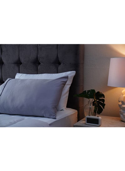 Buy Luxury Living 2-Piece Pillow Case Set 50X75cm-Silver in UAE