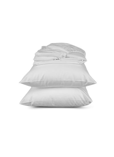 اشتري Fitted Sheet Set White 120x200 في مصر