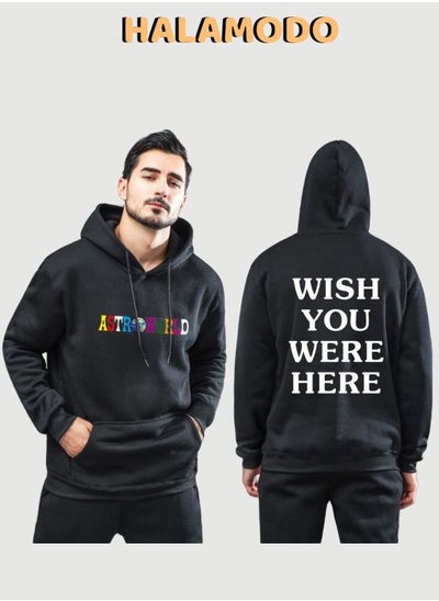 Buy Casual Pullover Astroworld Printed Hoodie Long Sleeve Top in Saudi Arabia