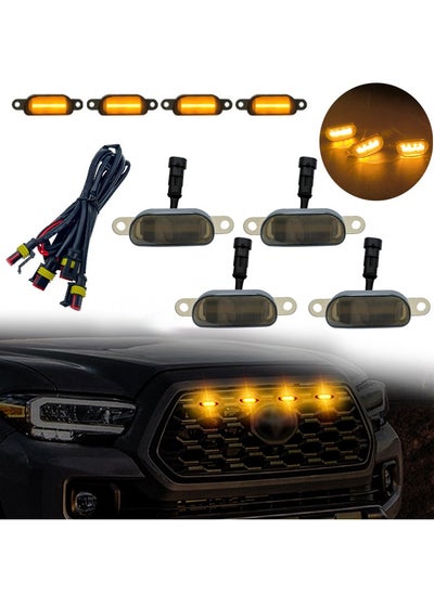 Buy Pickup SUV sports Car Front Grille Emblem LED daytime light exterior decoration in UAE