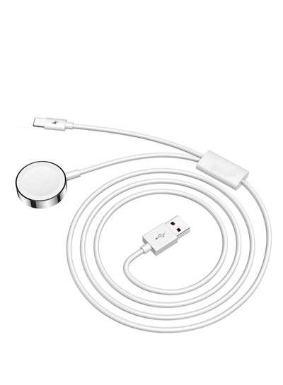 Watch Charger Cable Compatible for Apple Watch Series 8 7 6 5 4 3 2 1 SE1  SE2, Watch Charging Cord, 2 in 1 Portable Phone and Watch Charger for  14/13/12/11/Pro/Max/XS/X/Airpods/Pad (1.0