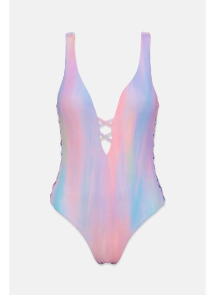 اشتري Women One Piece Swimsuit, Pink Combo في السعودية