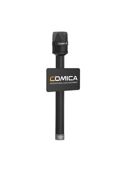 اشتري COMICA HRM-S Handheld Interview Microphone for Smartphone 3.5mm TRRS Plug Cardioid Condenser Mic في السعودية