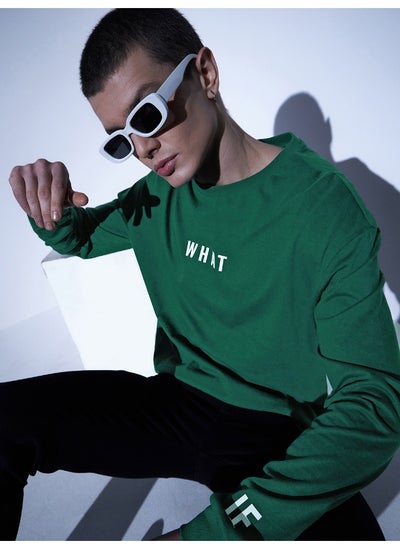 اشتري Men Forest Green T-Shirts - Casual Wear with a Stylish Look في الامارات