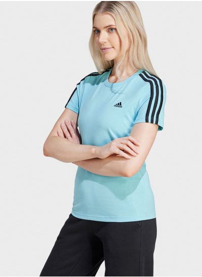 Buy Essentials Slim 3-Stripes T-Shirt in UAE