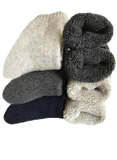 Buy 6 Pairs Winter Socks Set, High Quality Heavy Duty Thermal Socks, Very Comfortable in Saudi Arabia