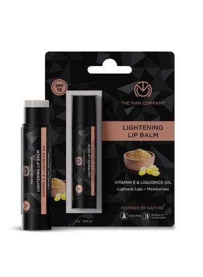 Buy Lightening Lip Balm for Dry, Chapped, Dark and Smoky Lips - 4gm | Moisturizes, Nourishes & Soften Lips with the power of Vitamin E, Coconut & Olive Oil in UAE