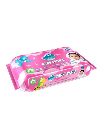 Buy Baby Wipes With Aloe Veravitamin E & Mild Fragrance For Baby'S Sensitive Skin (Pack Of 1 (72 Wipes)) in UAE