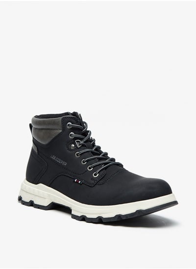 Buy Men's Solid Chukka Boots With Zip Closure in UAE