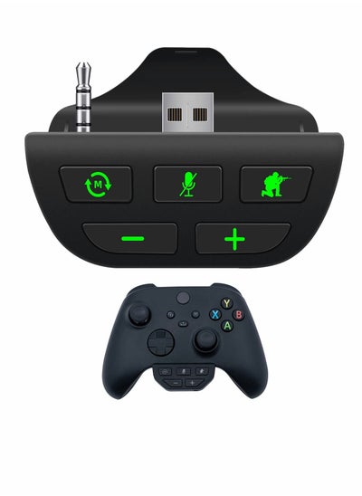 Buy Headset Adapter for Xbox Series X/S, Stereo Headset Audio Adapter with Volume Adjustment and Scout Mode in Saudi Arabia