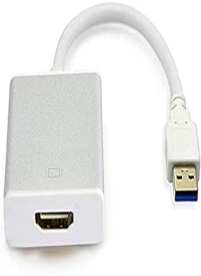 Buy Aleesh USB 3.0 to HDMI HD 1080P Video Cable Adapter Converter (White) in Egypt