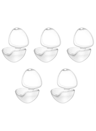 Buy 5 Pack Dummy Case, Transparent Pacifier Case Soother Pod Pacifier Holder Box for Kids, Pacifier Storage Box Nipple Shield Case, Safe BPA-Free Pacifier Case in UAE