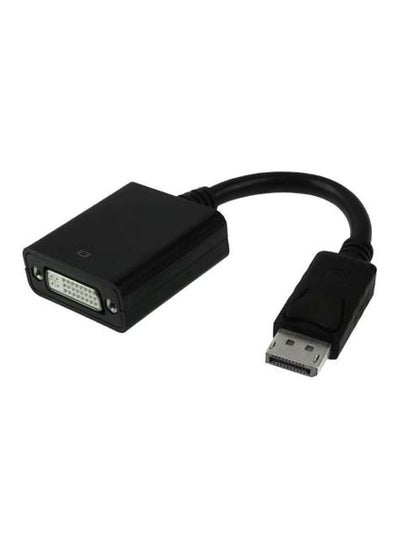 Buy DisplayPort To DVI 24+1 Adapter Cable Black in UAE