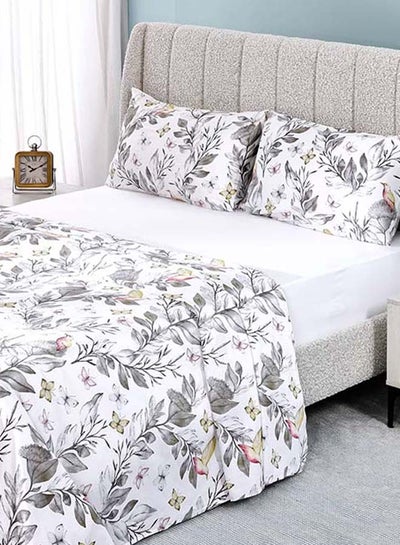 Buy Nasima Flat Sheet and Pillowcase Set, Multicolour - 228x255 cm in UAE