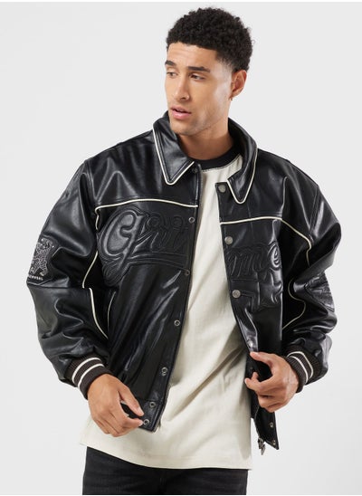 Buy Madrid Pu Leather Jacket in UAE