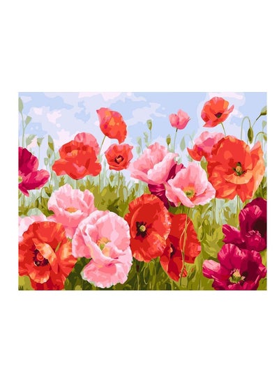 اشتري DIY Paint by Numbers Canvas Oil Painting Kit Numbers Kits on Canvas Flowers Painting Kits for Kids & Adults 16" W x 20" L Drawing Paintwork with Paintbrushes Acrylic Pigment-Flying Flower في السعودية