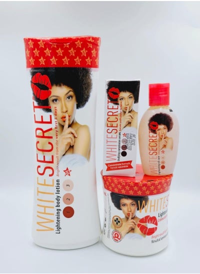 Buy White Secret Body Whitening Kit 4 pcs in Saudi Arabia