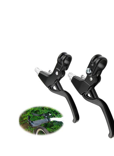 Buy 1 Pair Bicycle Brake Levers Universal Full Aluminium Alloy Hand Brakes for MTB/BMX Mountain Road Bike Bicycles Brake Handle 2.2 cm Diameter (Black) in UAE