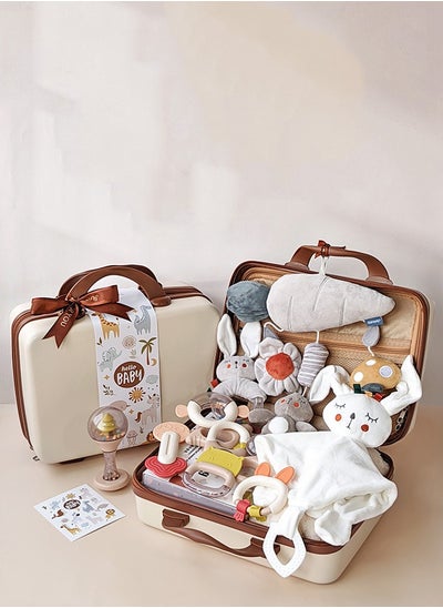 Buy Baby Soothing Gift Box Toy Soothing Bell Gum Baby Gift Box in Saudi Arabia