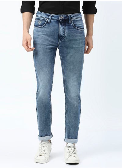 اشتري Mid Rise Faded Slim Fit Jeans في السعودية