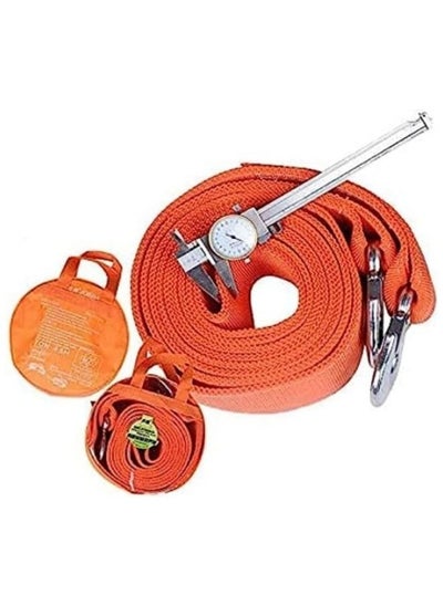 اشتري Tow Strap with Hook, Vehicle Heavy Duty Recovery Rope 33069 lbs Capacity Tow Rope  4.5M 15Ton في الامارات