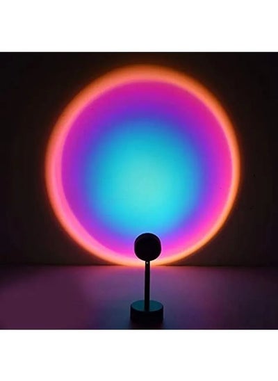 Buy New Sunset Table Lamp Rainbow Light Projection Sunset Projection Creative Showroom Bedroom Background Wall Colored Lights 5V USB Power Supply in Saudi Arabia