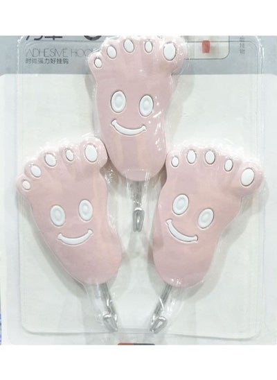 Buy 3pcs Clothes Hook - Pink in Egypt