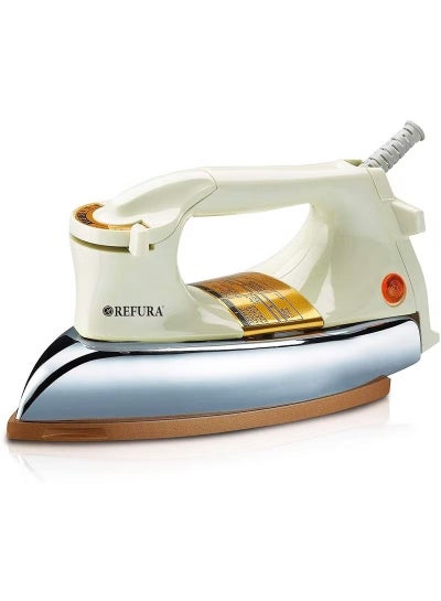 Buy Handheld Electric Dry Iron 1000W Adjustable Thermostat Control White RE-122 in Saudi Arabia