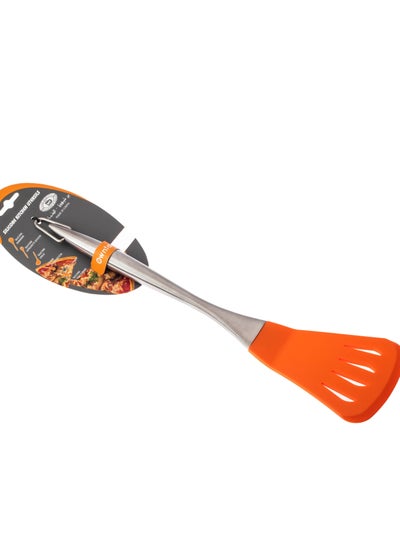 Buy Silicone cooking spoon with steel handle in Saudi Arabia