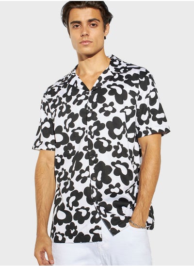 Buy Floral Print Regular Fit Shirt in Saudi Arabia