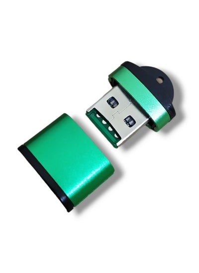 Buy External memory card reader (T-Flash) MICRO SD USB 2.0, green color in Egypt