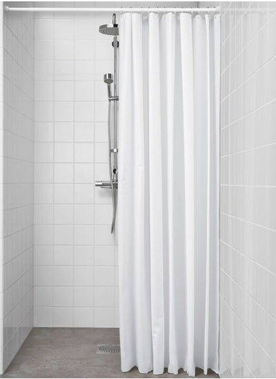 Buy Shower Curtain 180x200cm-White (Not Including Curtain Ring) in Egypt