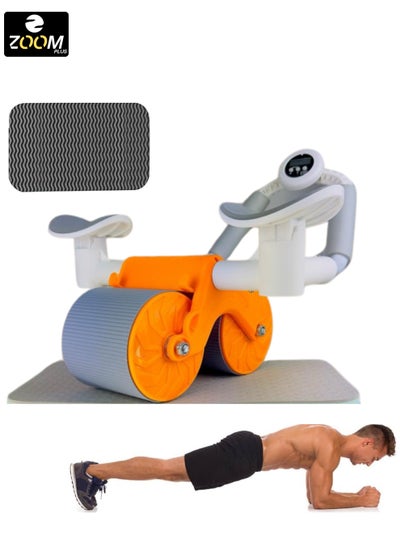 Buy New Ab Roller Wheel with Knee Mat &Timer, Automatic Rebound Abdominal Wheel, Ab Abdominal Exercise Roller with Elbow Support, Abs Workout Equipment, Ab Exercise Roller for Men/Women in Saudi Arabia