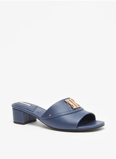 Buy Women Slip On Sandals with Block Heels in Saudi Arabia