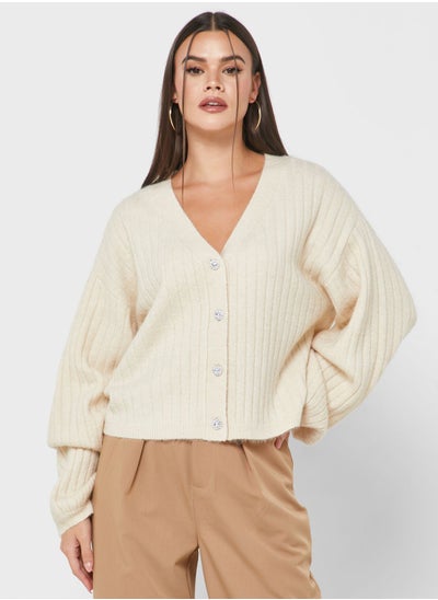 اشتري V-Neck Knitted Cardigan في الامارات