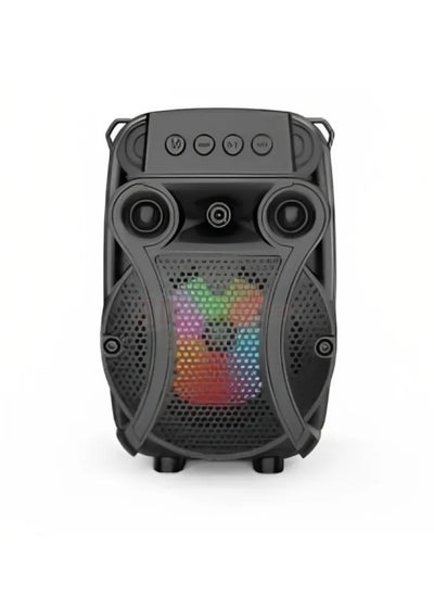 Buy Wireless Bluetooth Connection Speaker Support Microphone LED Light Speaker in Saudi Arabia