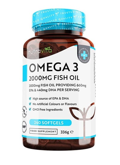 Buy Omega 3 Fish Oil 2000mg – 240 Capsules in UAE