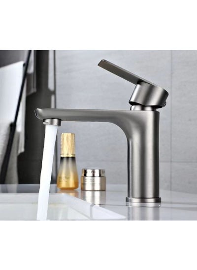 Buy Stainless Steel Household Bathroom Wash Basin Faucet Taps in UAE