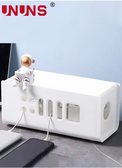 Buy Cable Management Box, Under Desk Cord Organizer Box, Power Strip Box, Cable Management Kit, Cord Management Wire Organizer of Cable Clips&Cable Sleeve to Hide Wires & Cables in UAE