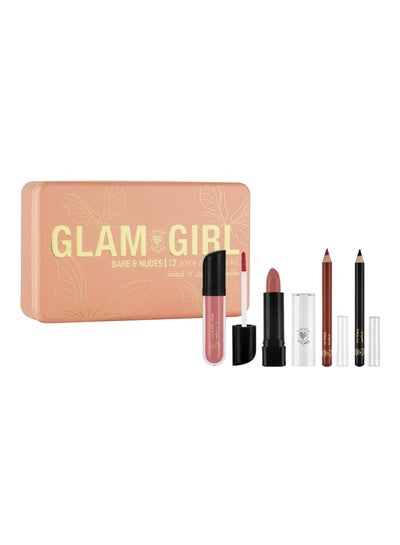 Buy Glam Girl Bare & Nudes 12 Piece All In One Kit in UAE