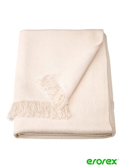 Buy Throw white 130x170 cm in Saudi Arabia